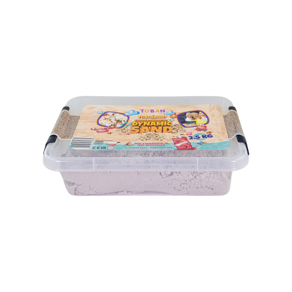 TUBAN Dynamický piesok Natural Box 2,5 kg - Poškodený obal