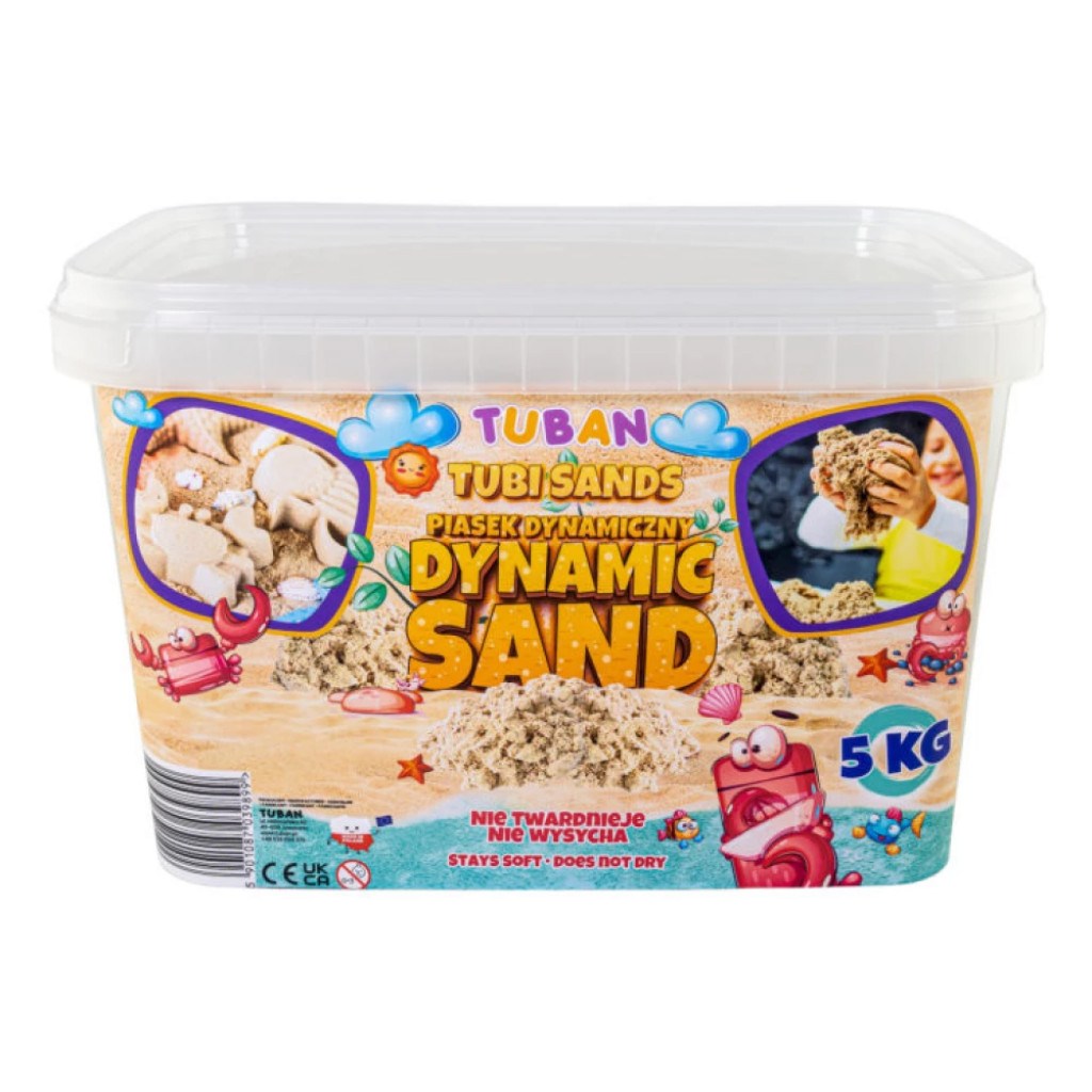 TUBAN Dynamický piesok Natural Box 5 kg - Poškodené