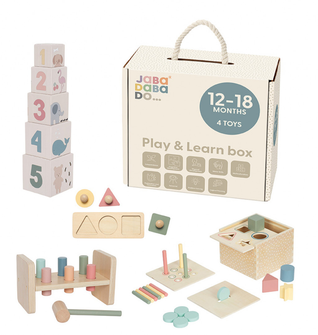 JaBaDaBaDo Play and Learn box 12-18m - Chýbajúci dielik