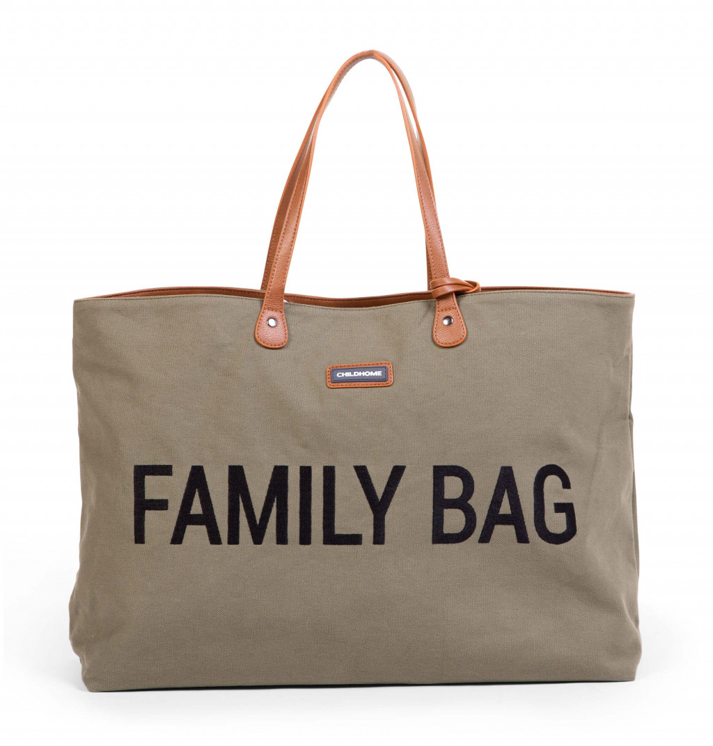 Childhome Cestovná taška Family Bag Canvas Khaki