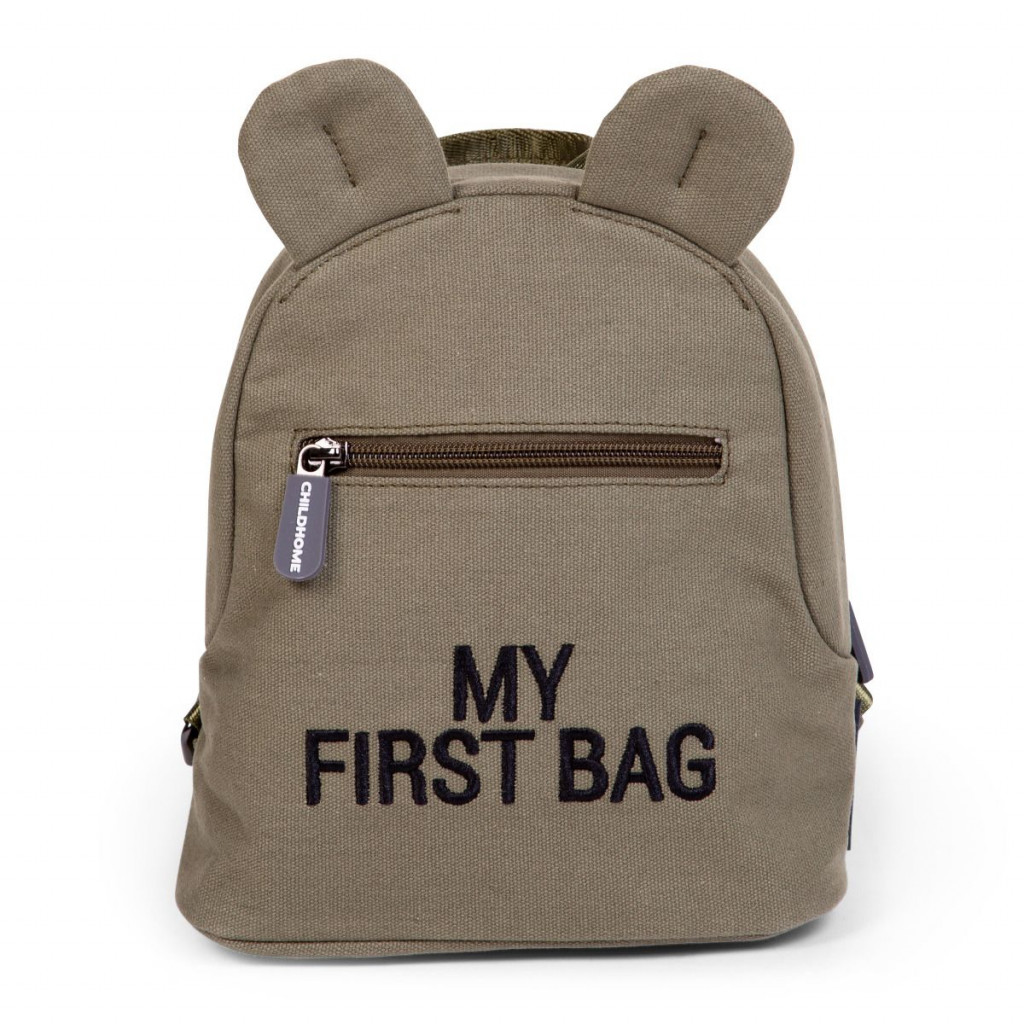 Childhome Detský batoh My First Bag Canvas Khaki