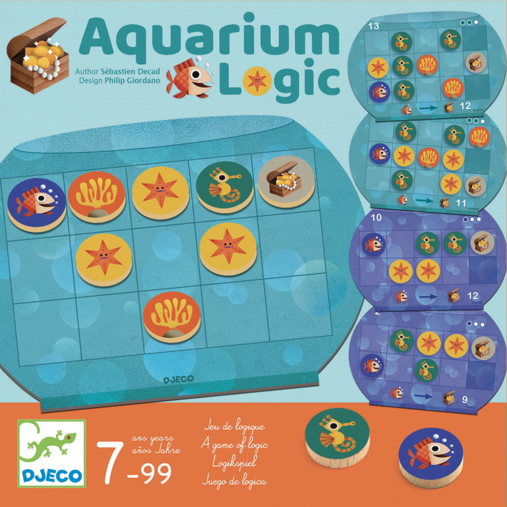 DJECO Cesta k pokladu (Aquarium Logic): stolová hra, logická (Sologic)
