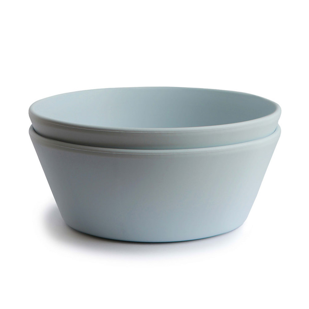 Mushie Okrúhle obedové misky mushie - powder blue