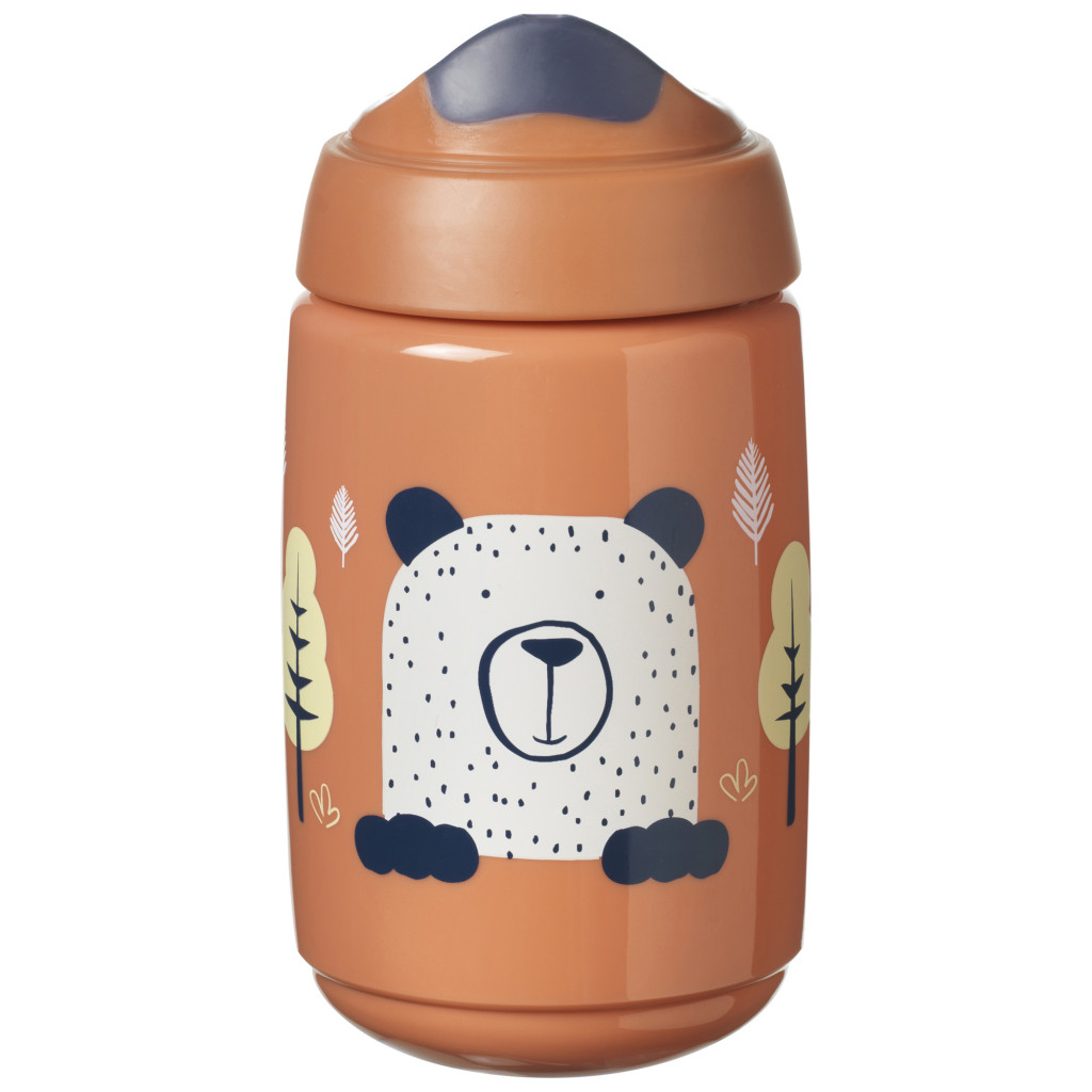 Tommee Tippee Superstar netečúci hrnček s náustkom, 390ml, 12m +, Červená