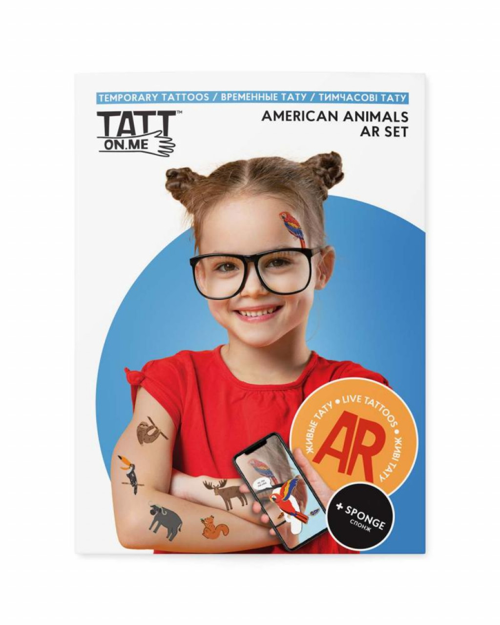 TATTonMe TATTonMe Živé tetovačky pre deti Americké zvieratá