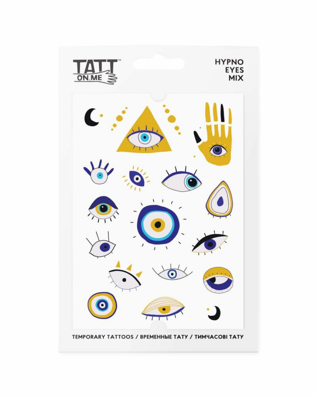 TATTonMe TATTonMe Vodeodolné dočasné tetovačky Hypno Eyes mix