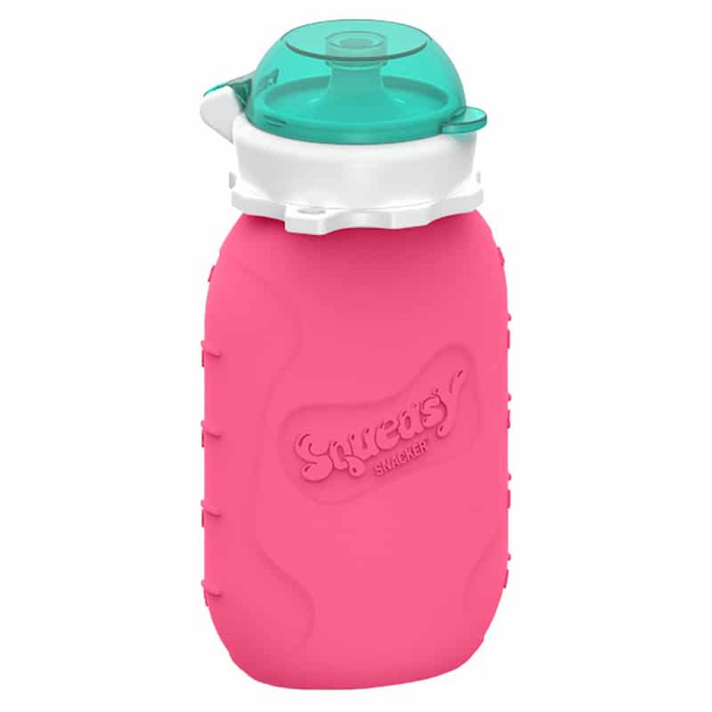 Squeasy Gear Silikónová kapsička 180 ml (ružová)