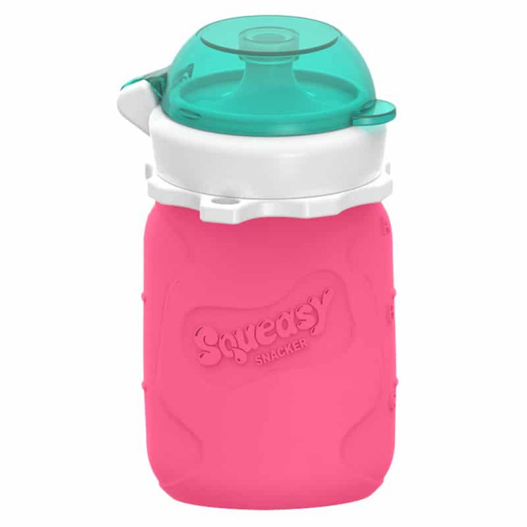 Squeasy Gear Silikónová kapsička 104 ml (ružová)