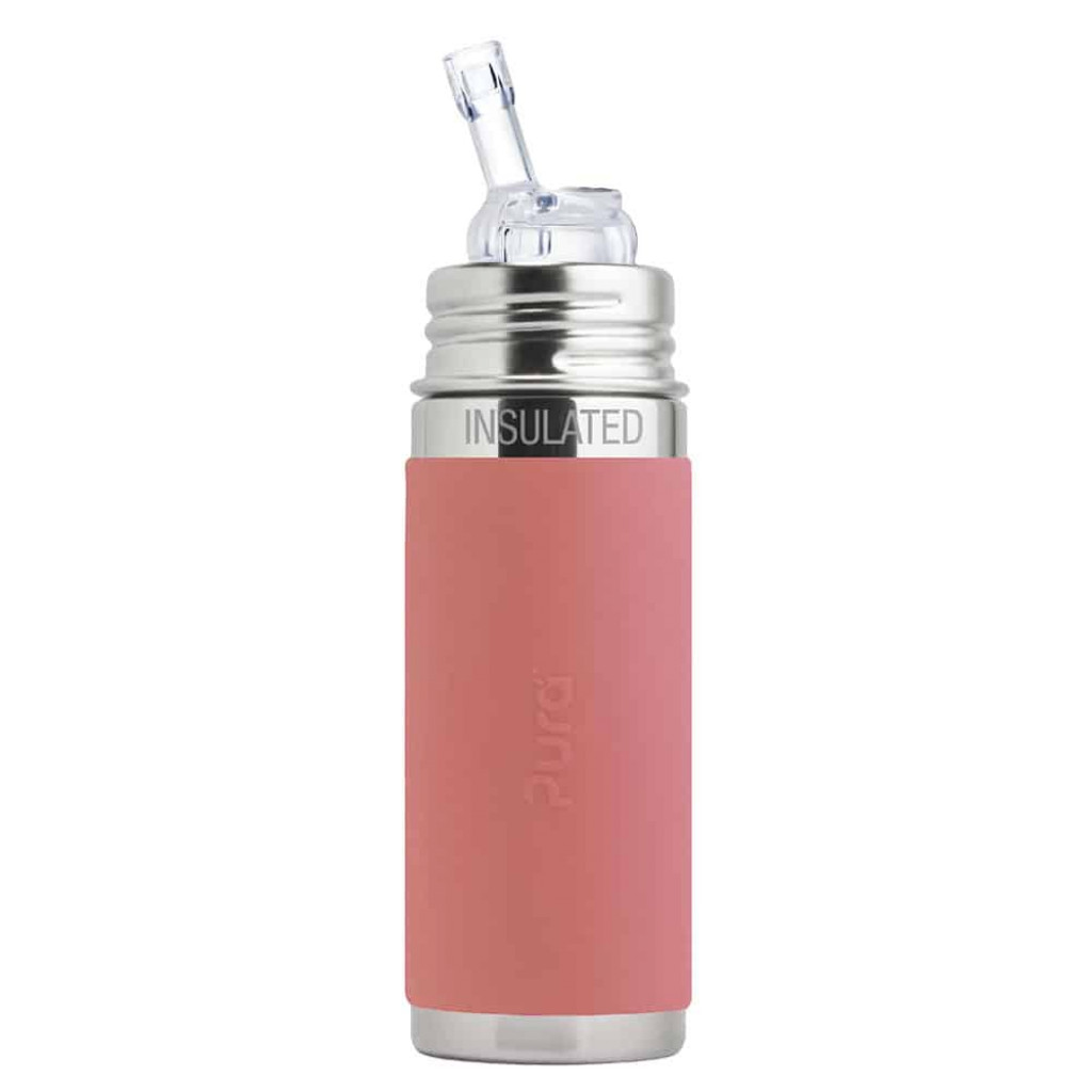 Pura TERMO fľaša so slamkou 260ml (Rose)