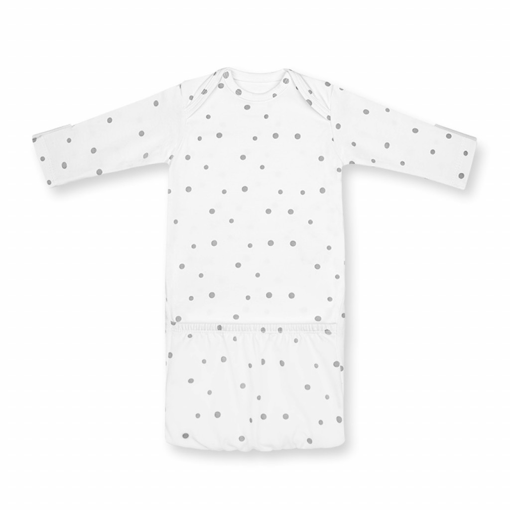 Sleepee Body Klokanček - prvné oblečenie (0-2 mesiace) Šedé bodky