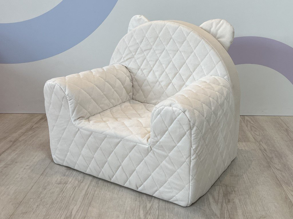 Elis design Babysteps Dětské křesílko Velvet farba: krémová