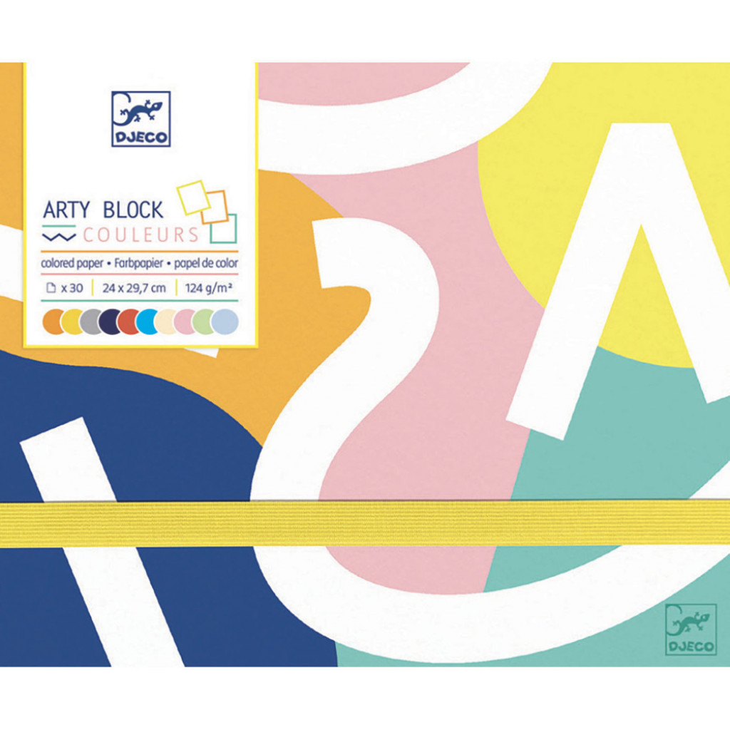 DJECO Arty blok - farebný papier