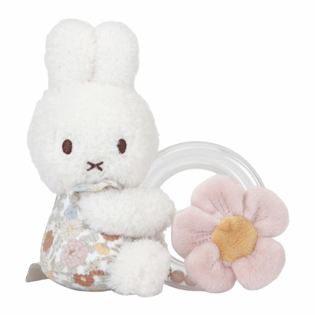 Little Dutch Hrkálka s korálkami králiček Miffy Vintage Kvety