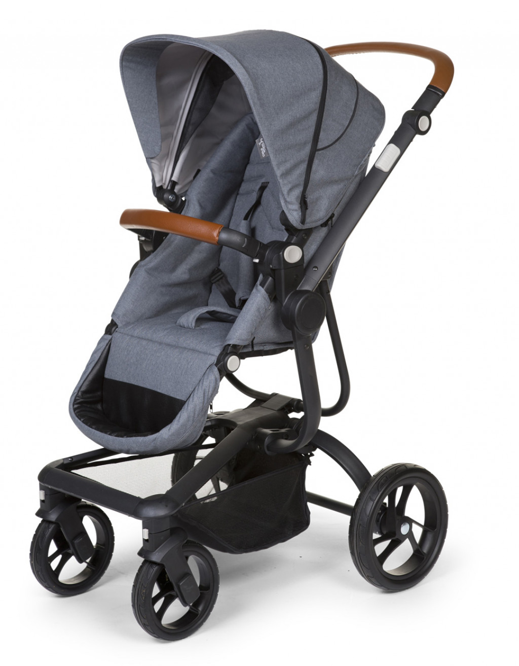Childhome Kočík Urbanista 2v1 Canvas Grey
