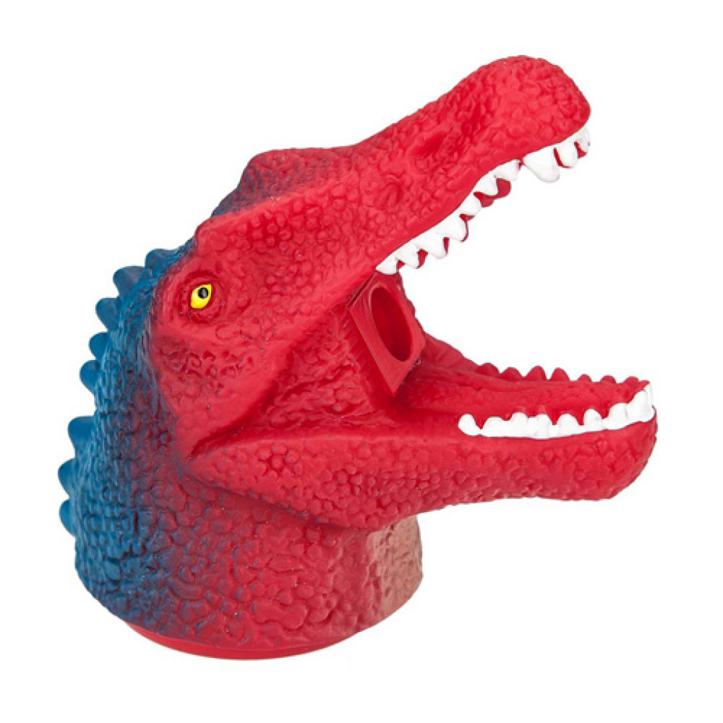 Dino World ASST Strúhadlo - hlava dinosaura s dlhou papuľou, červeno-modrá