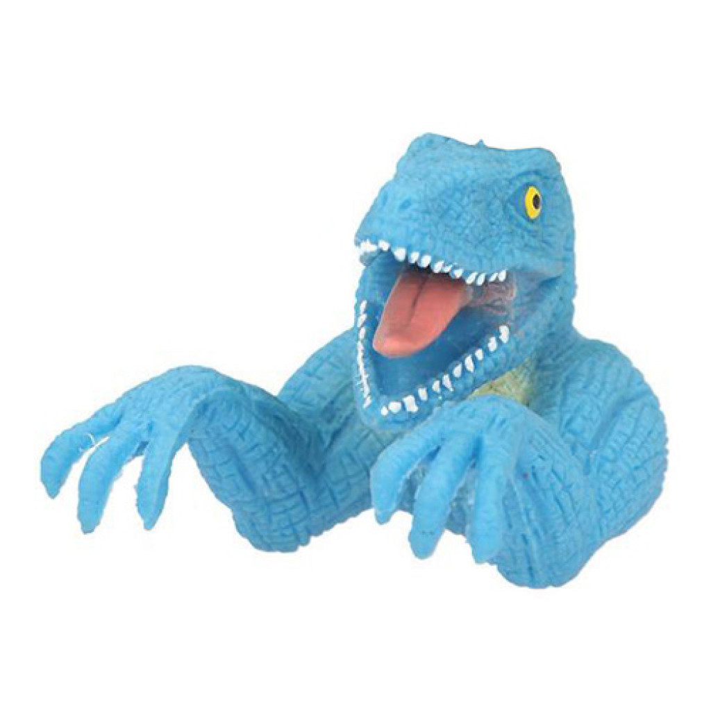 Dino World ASST Prstová bábka - modrý, T-Rex