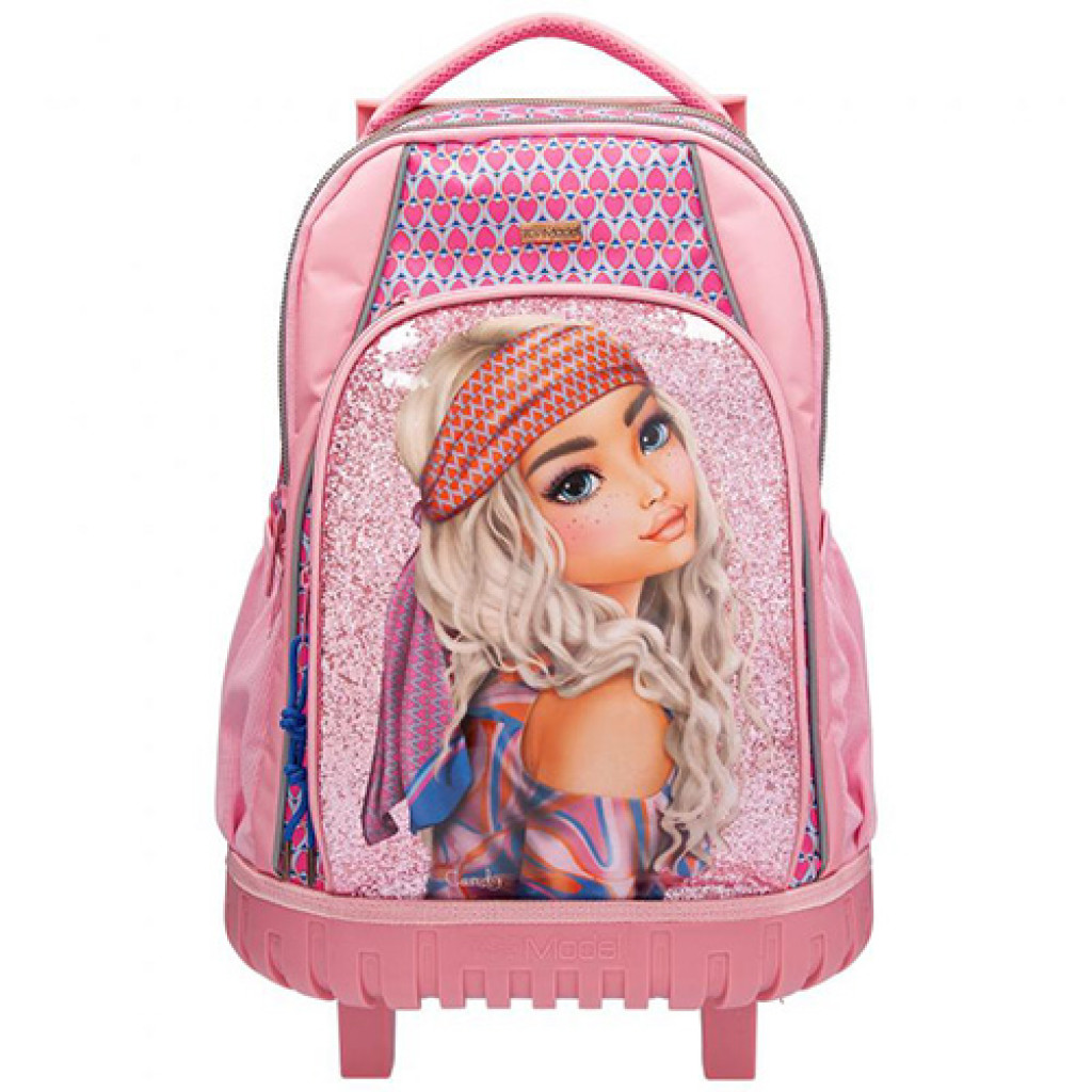 Top Model Školský batoh trolley - Candy, srdiečka