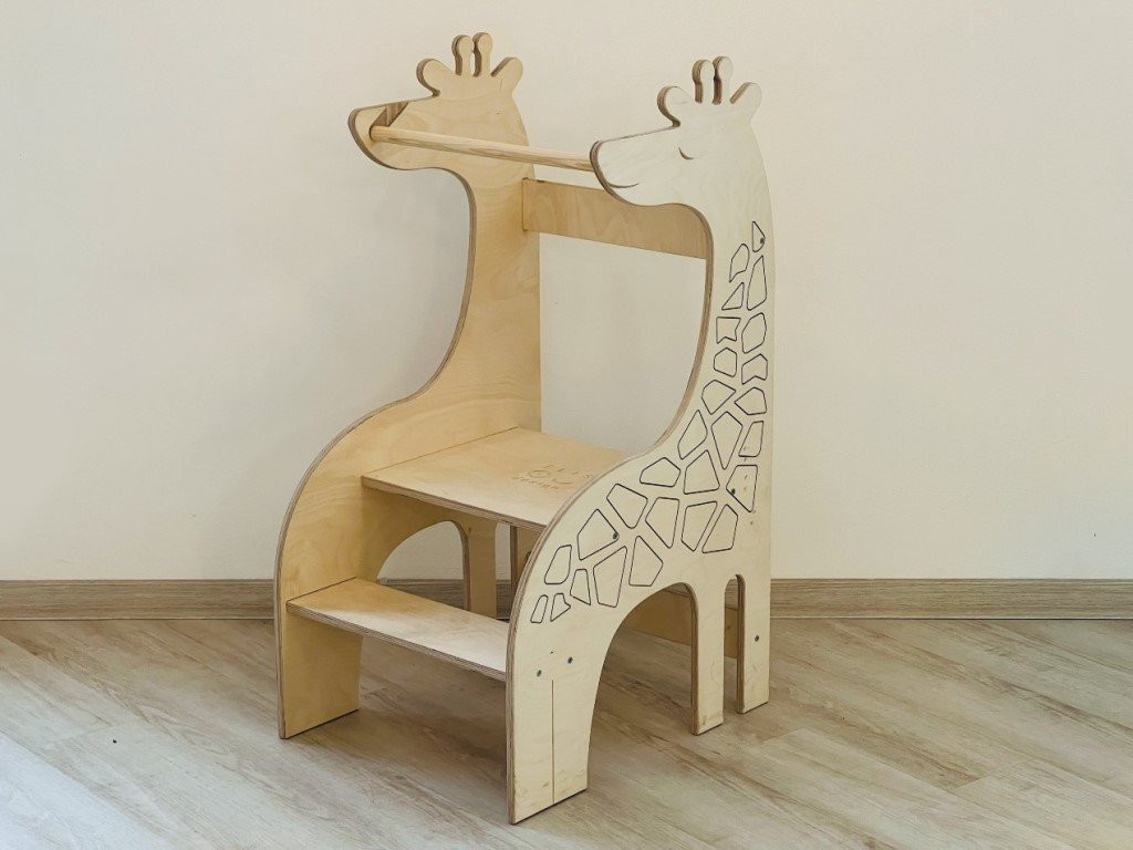Elis design Učiaca veža Žirafa variant: bezfarebný lak
