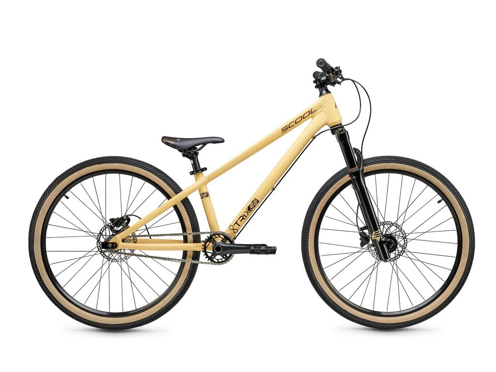 SCOOL Bicykel XtriX dirt béžová-hnedá 26