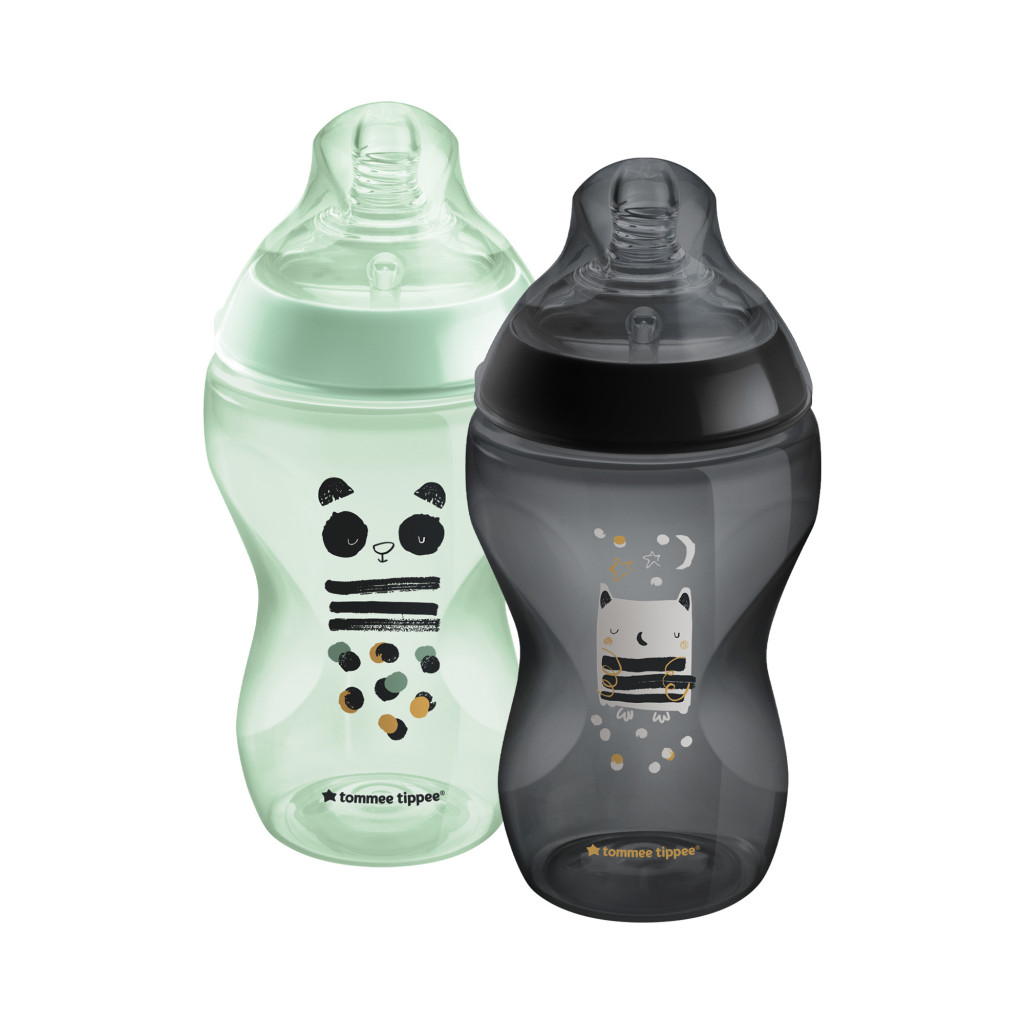 Tommee Tippee Kojenecká láhev s obrázky C2N 340ml 3m+ 2ks