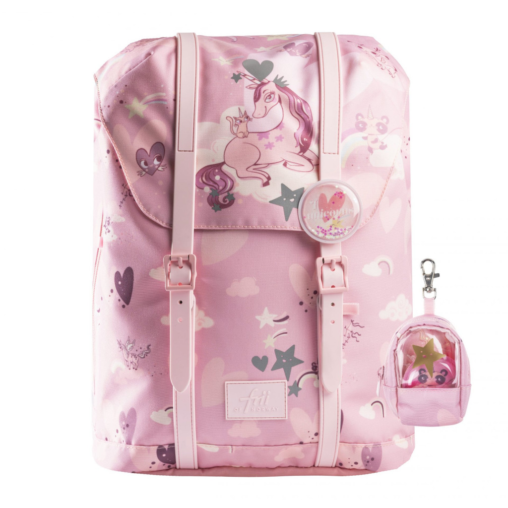 Frii of Norway Ergonomická školská taška 22L Retro Unicorn