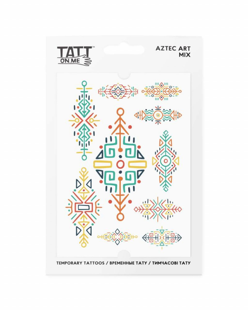 TATTonMe TATTonMe Vodeodolné dočasné tetovačky Umenie Aztékov mix
