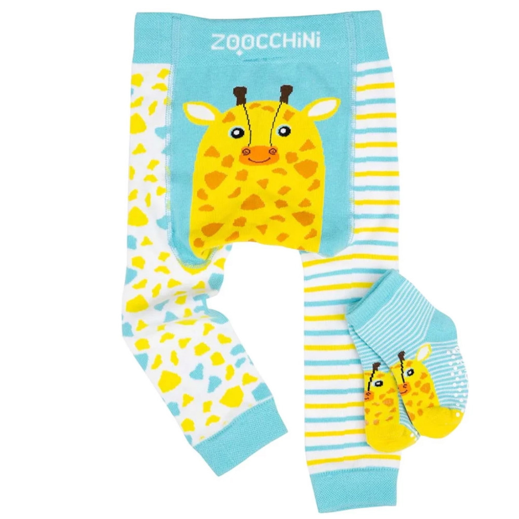 Zoocchini Set legínky a ponožky Žirafa 12 - 18 m