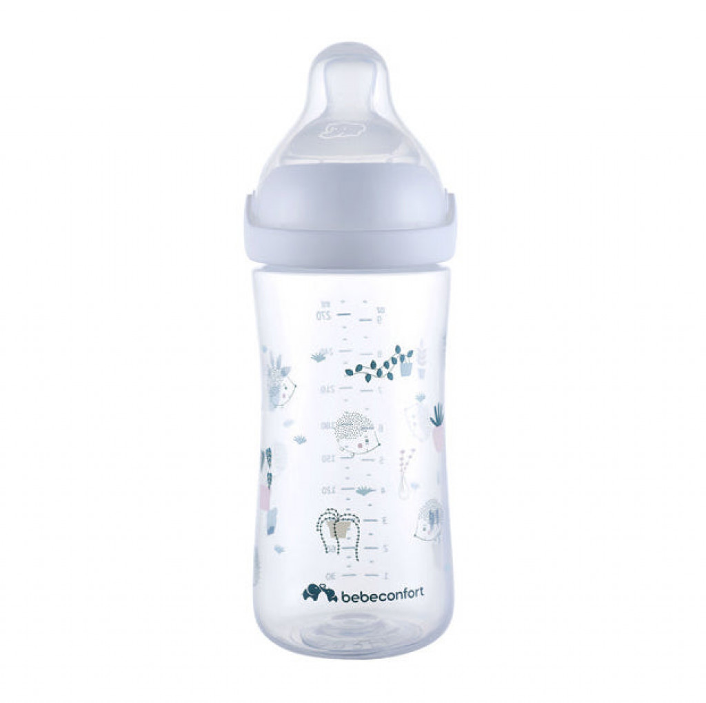 Bebeconfort Dojčenská fľaša Emotion Physio 270ml 0-12m + White