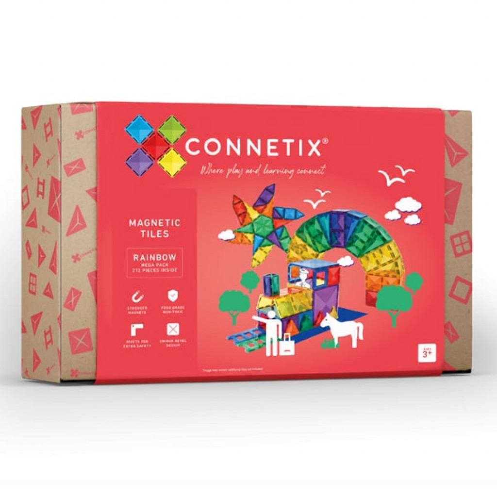 Connetix Magnetická stavebnica - Rainbow Mega Pack 212 ks