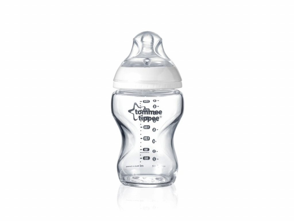 Tommee Tippee Dojčenská fľaša C2N 250ml sklenená, 0m +