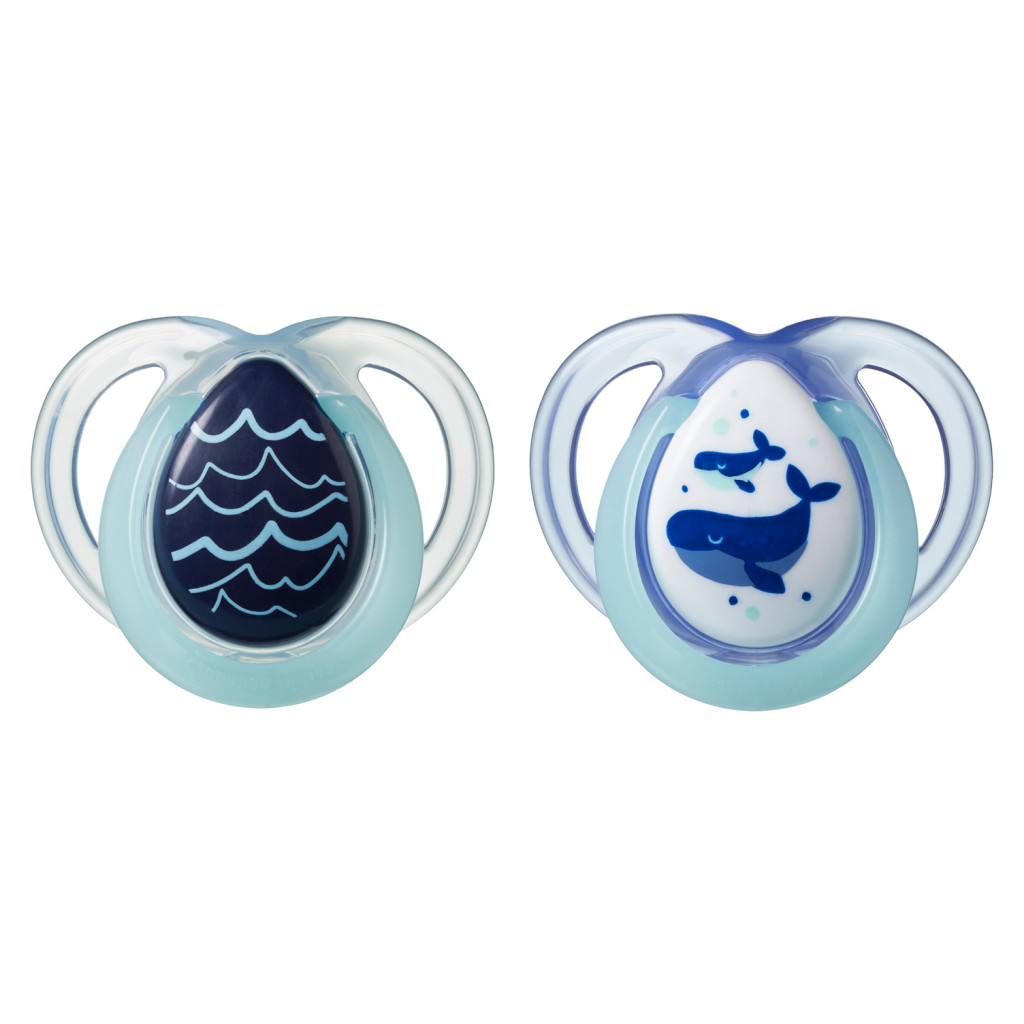 Tommee Tippee Cumlík C2N silikon Night 2ks 0-6m