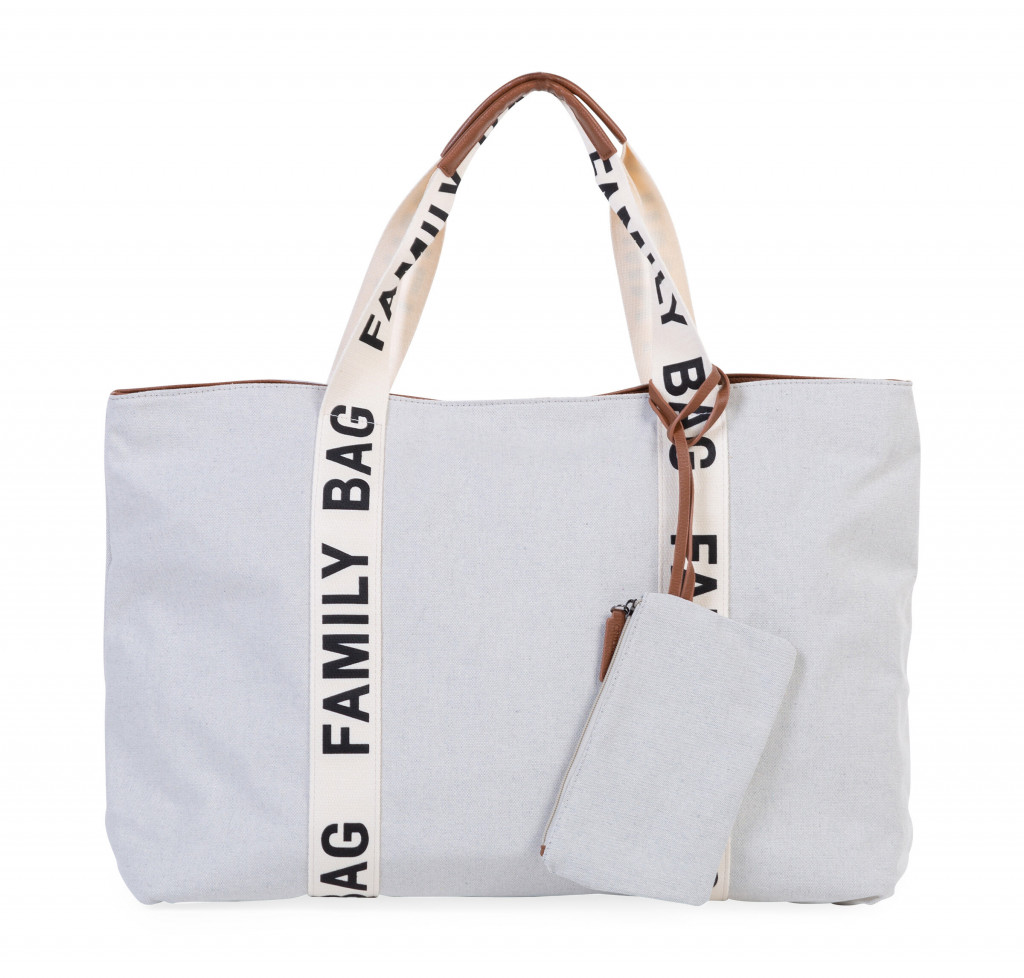 Childhome Cestovná taška Family Bag Canvas Off White