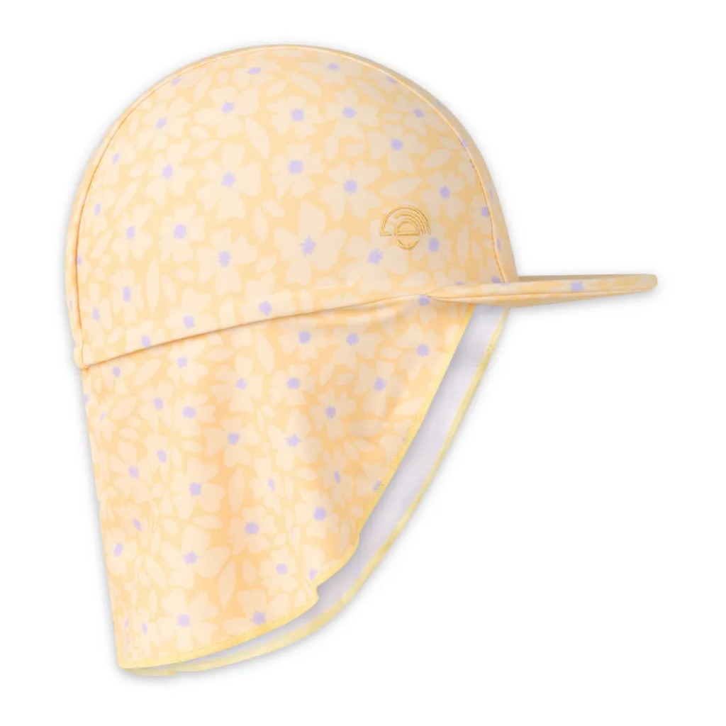 Swim Essentials Plavkový klobúk s ochranou krku UPF 50+ Florish yellow