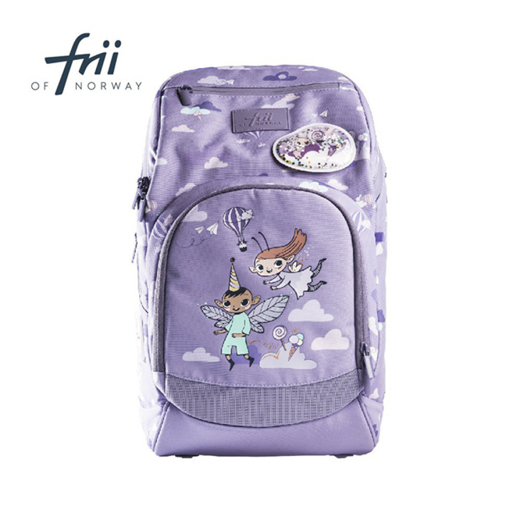 Frii of Norway Ergonomická školská taška Expand 20-25L - Best Friends Purple