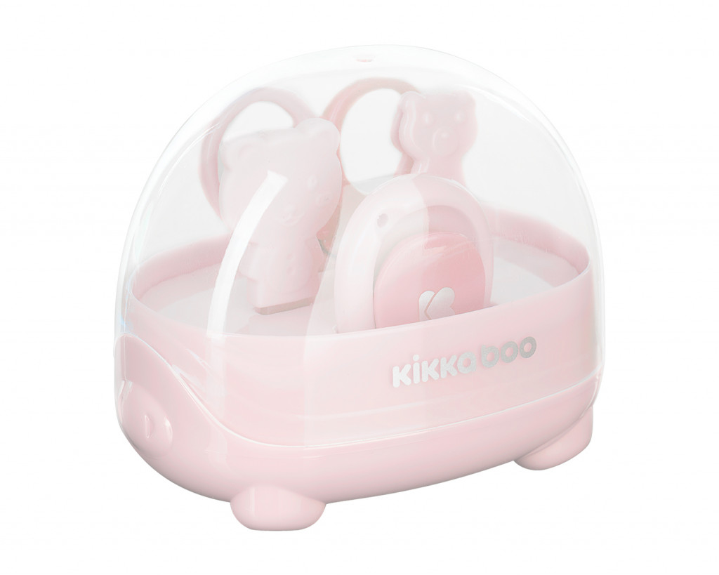 KikkaBoo Detská manikúrna sada Bear Pink