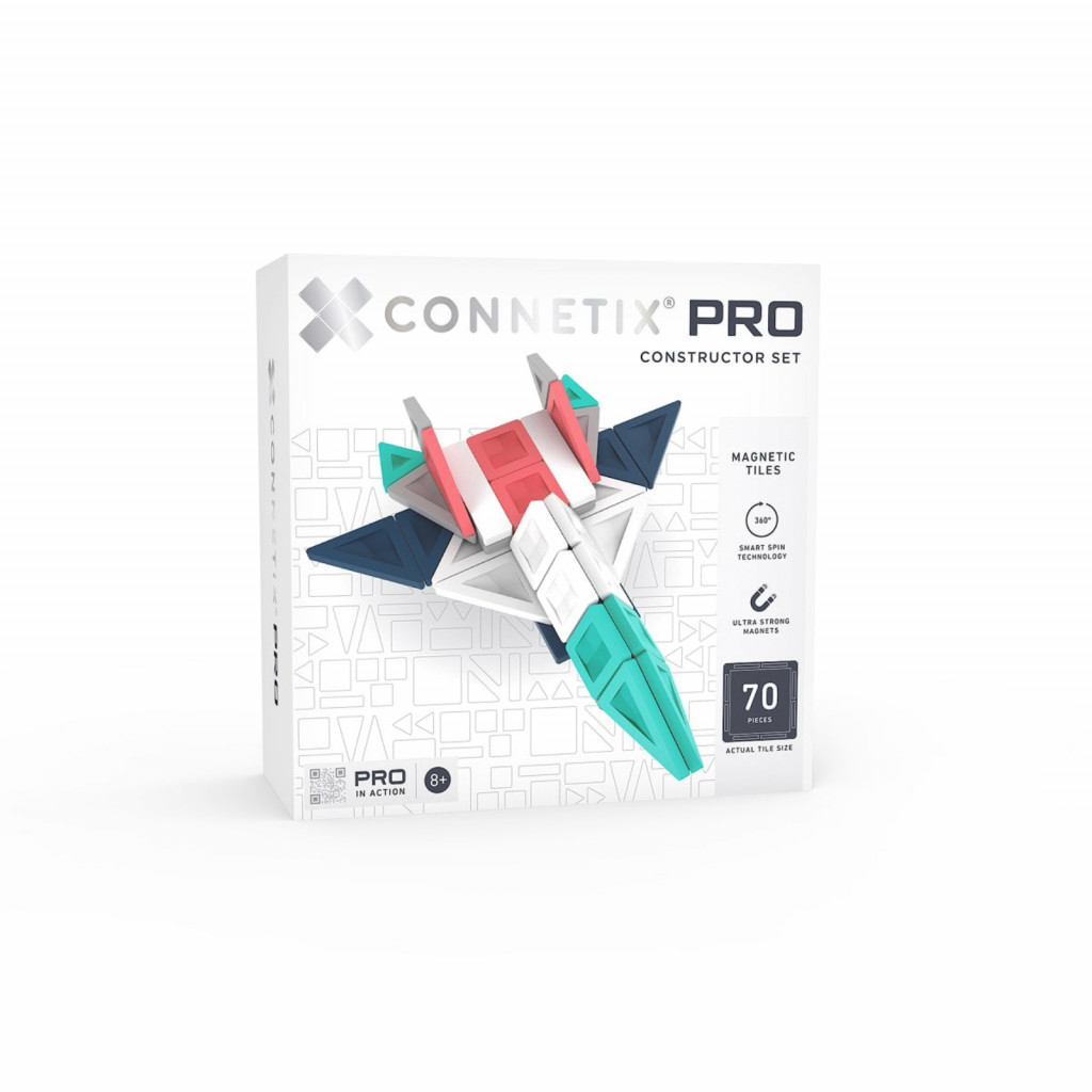 Connetix Magnetická stavebnica - PRO Constructor Set 70 ks