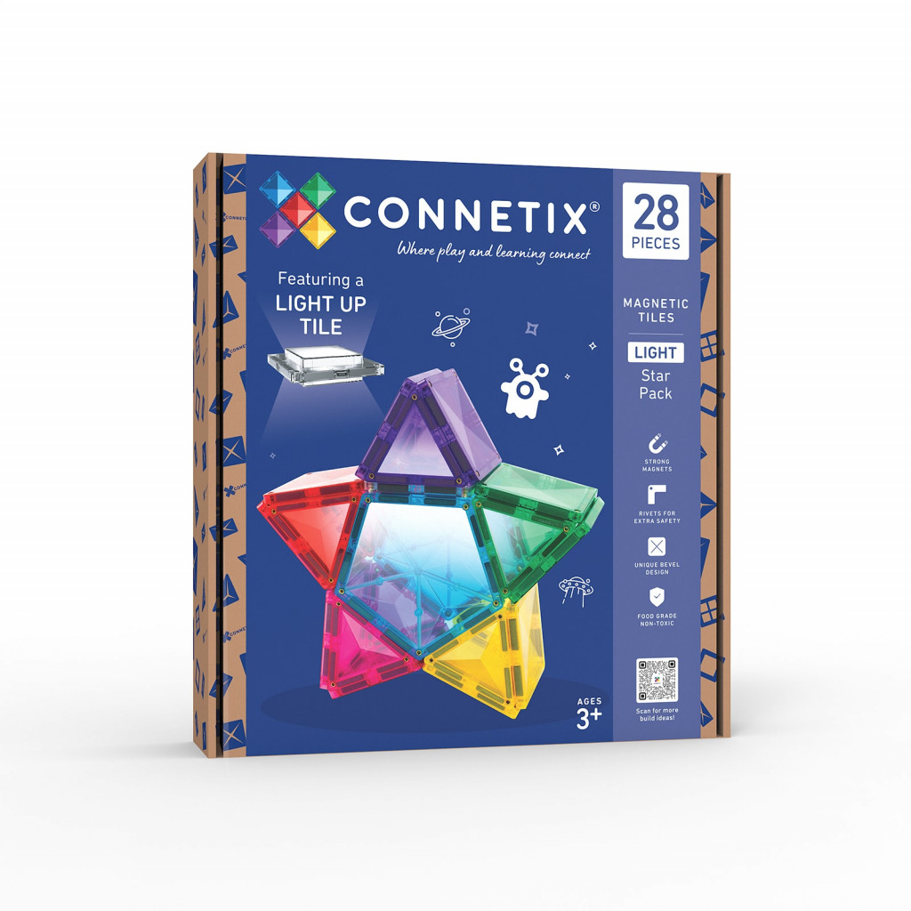 Connetix Magnetická stavebnica - Light Star Pack 28 ks