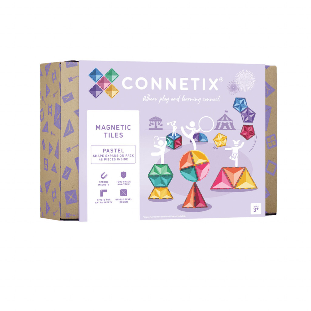 Connetix Magnetická stavebnica - Pastel Shape Expansion Pack 48 ks