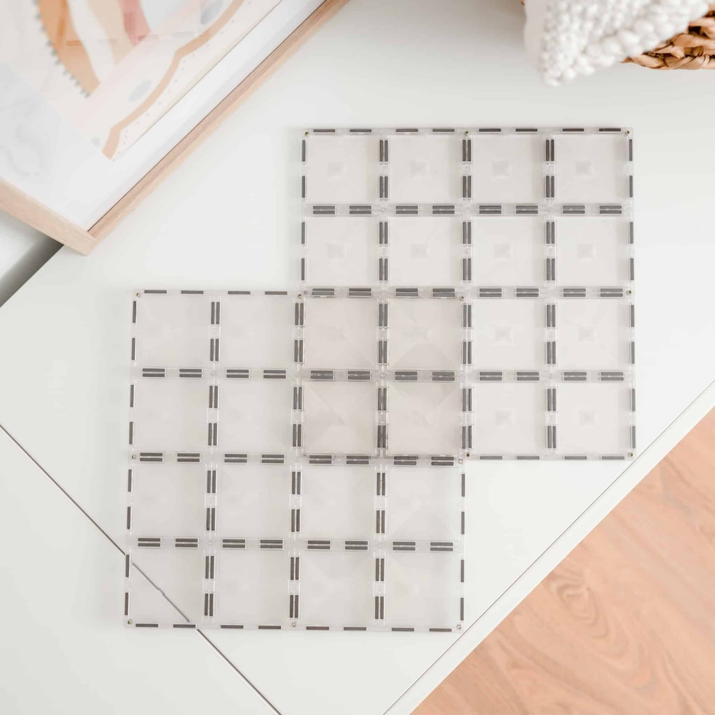 Connetix Magnetická stavebnica - Clear Base Plate Pack 2 ks