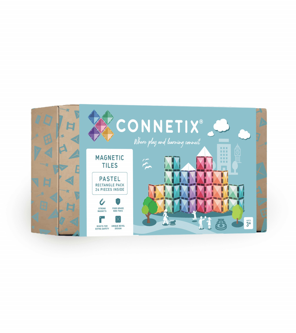 Connetix Magnetická stavebnica - Pastel Rectangle Pack 24 ks