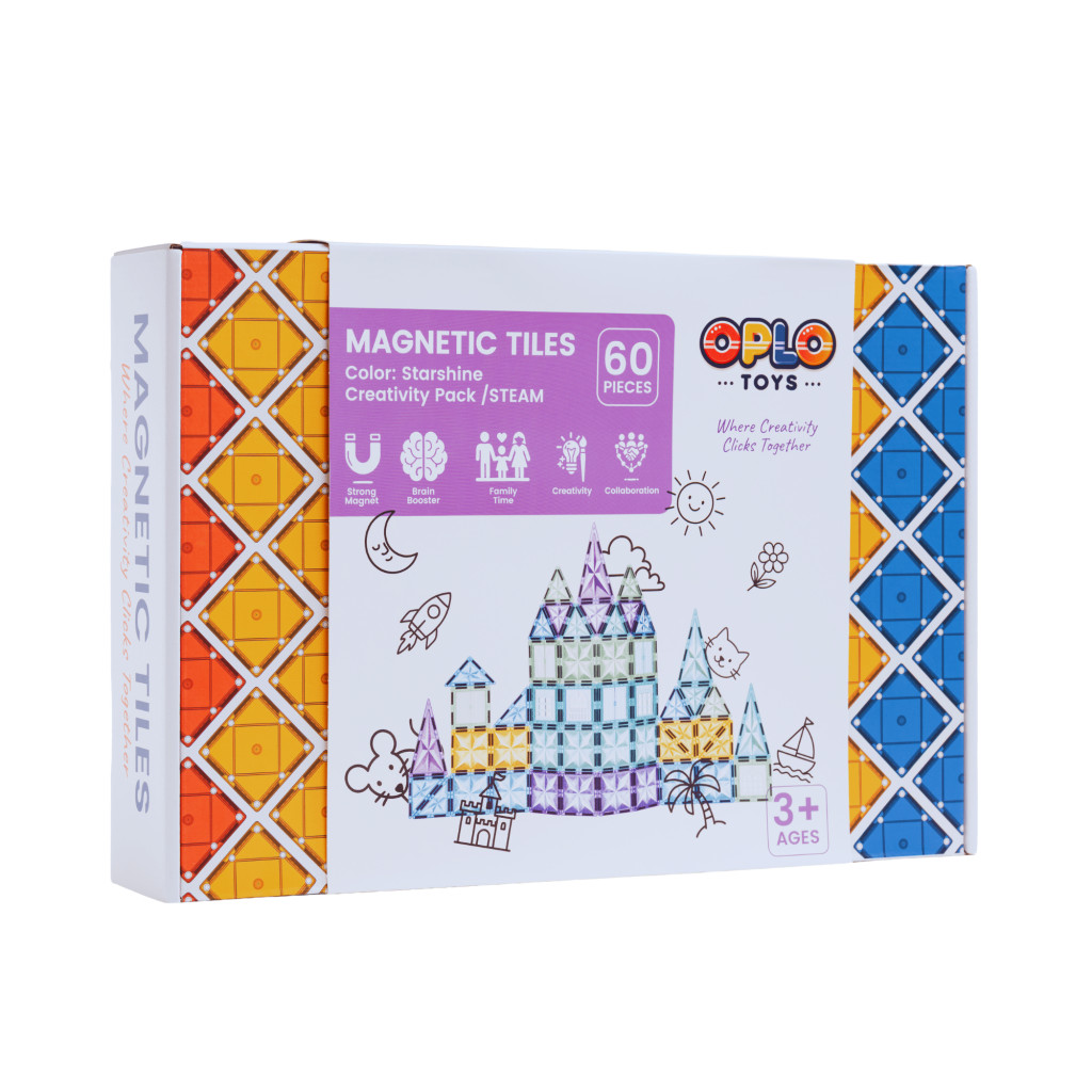 Oplo Magnetická stavebnica Oplo Toys - Starshine Frozen 60 KS 