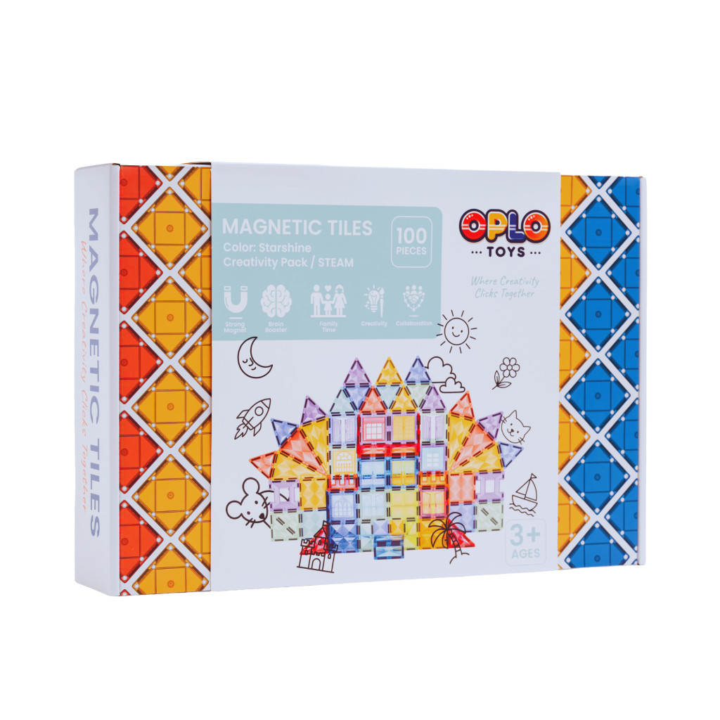 Oplo Magnetická stavebnica Oplo Toys - Starshine 100 KS 