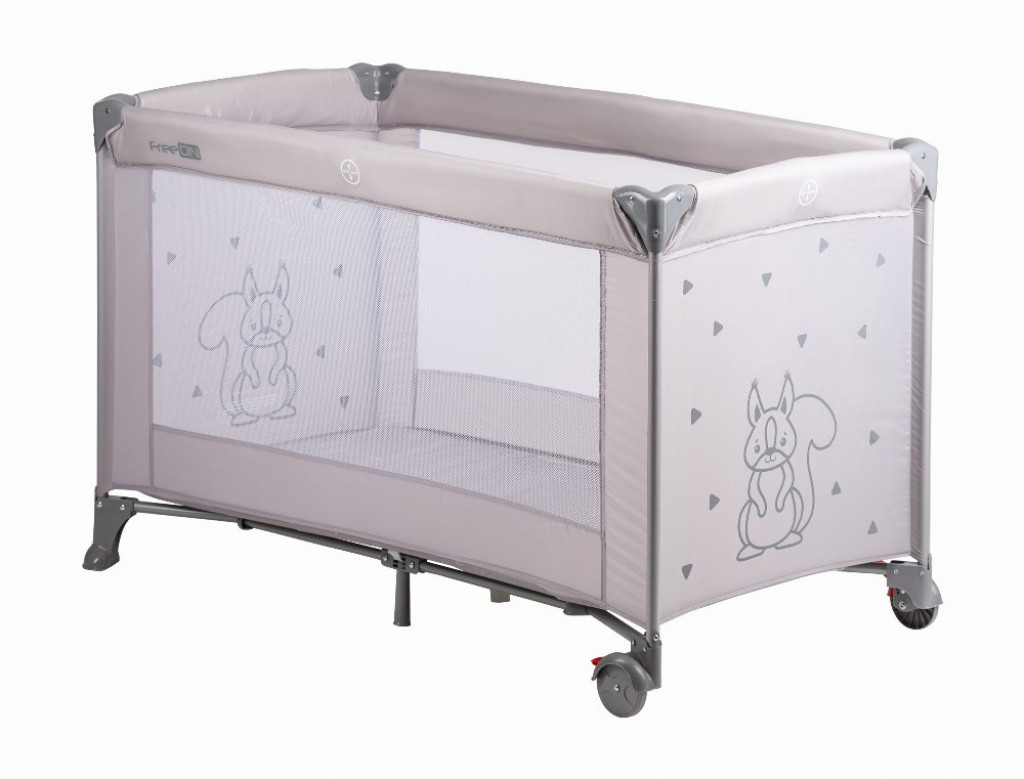 FREEON Cestovná postieľka Nap Gray