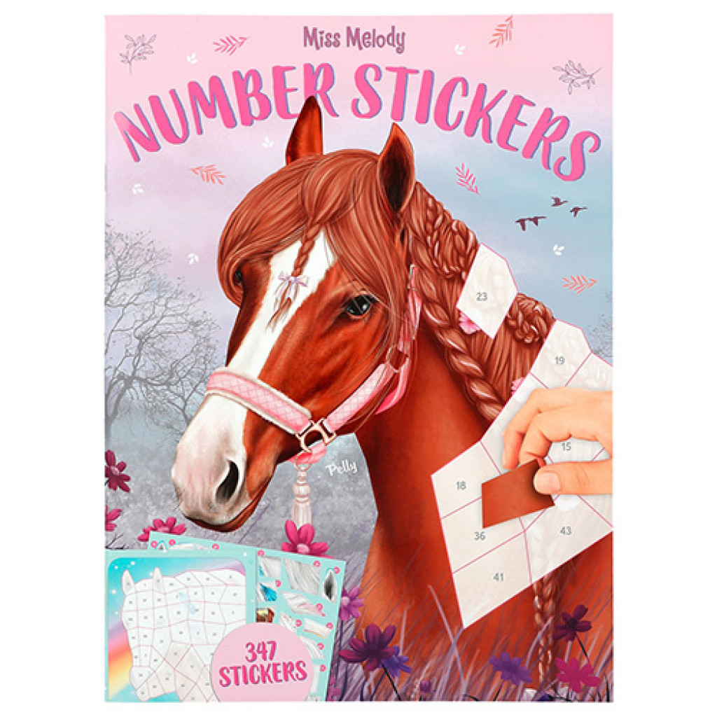 Miss Melody Number Stickers, 8 motívov, 347 samolepiek