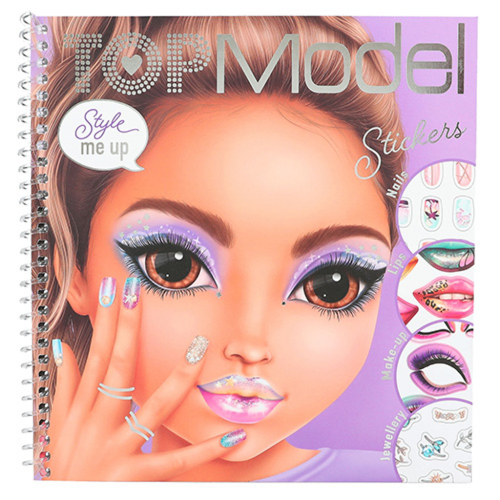 Top Model Style me up blok, so samolepkami