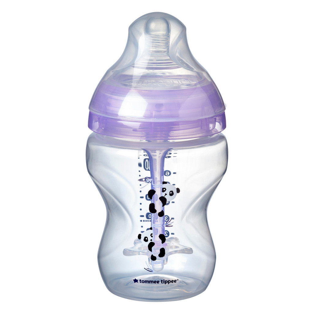 Tommee Tippee Dojčenská fľaša ANTI-COLIC, advanced, 0+, 260 ml, fialová, 1ks