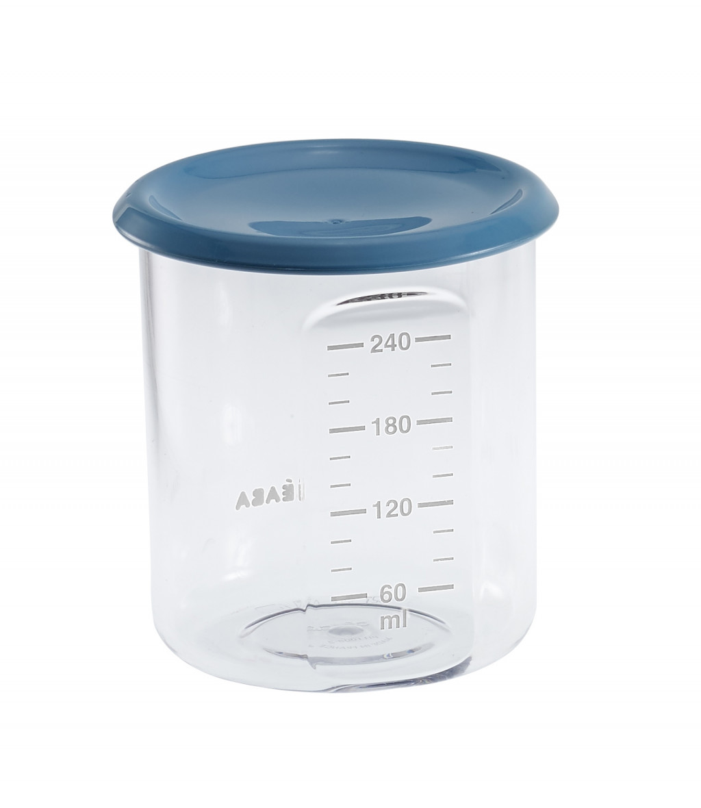 Beaba Téglik na jedlo 240ml modrý