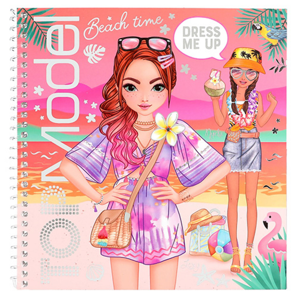 Top Model Top Model Dress me up - Beach time, Lexy + Nyela, se samolepkami