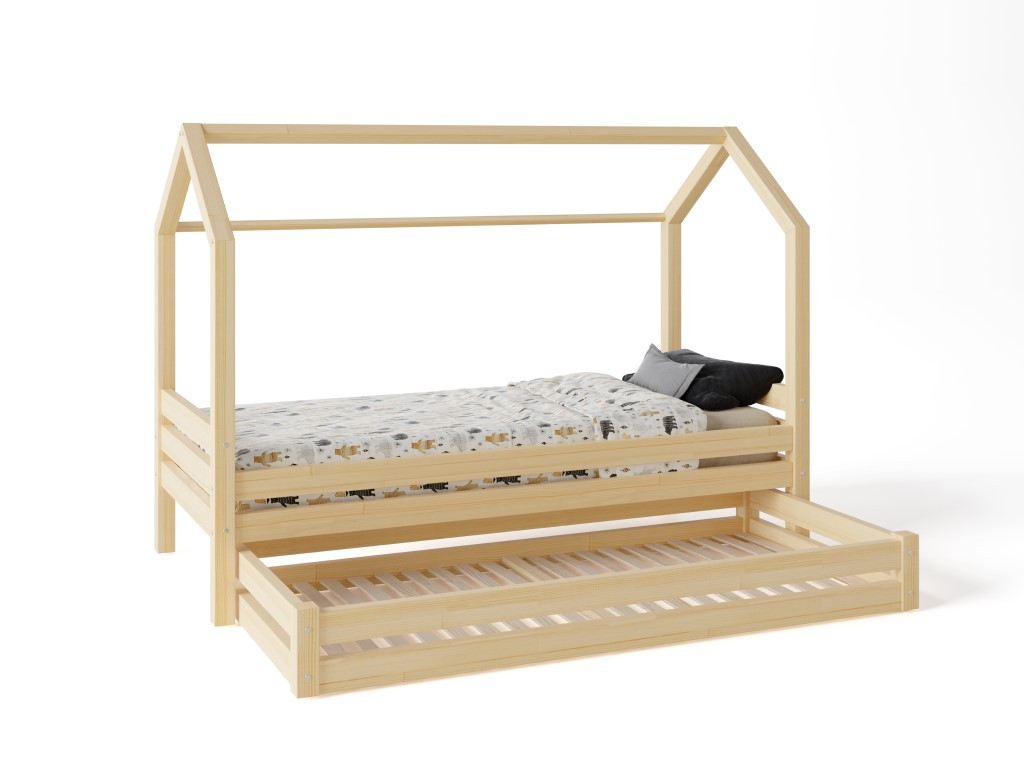 Elis design Domčeková posteľ Premium so šuflíkom rozmer lôžka: 70 x 140 cm, šuplík, nožičky: s nožičkami a so šuplíkom, zábrany: žiadna