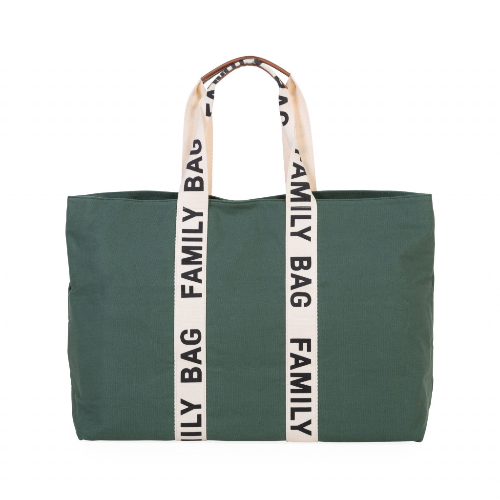 Childhome Cestovná taška Family Bag Canvas Green